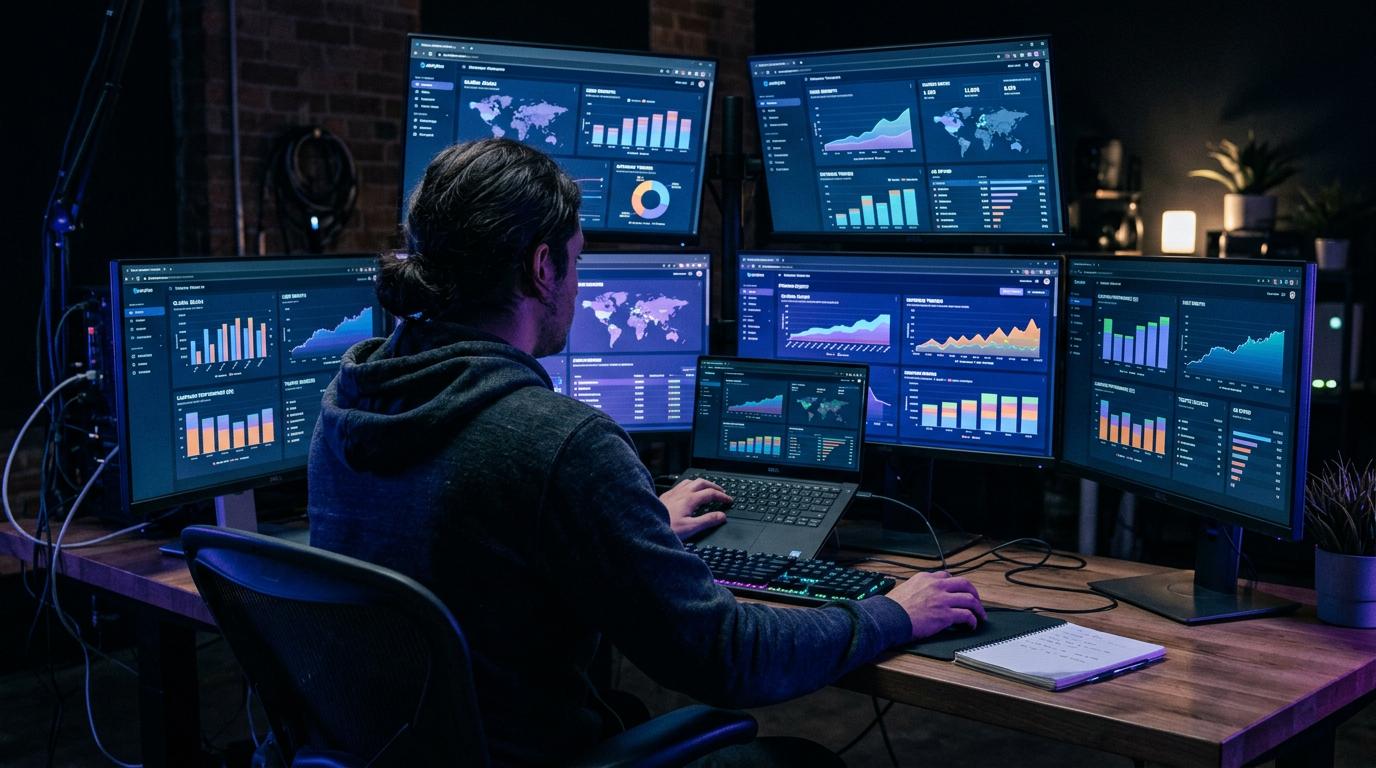 Digital marketing analytics dashboard